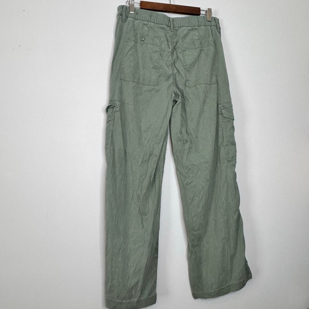 American Eagle Cargo Pants Green Utility Straight Leg Women 6 NWOT - Picture 4 of 8